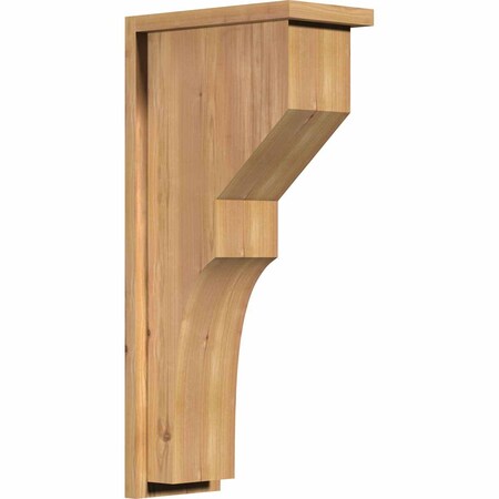 Ekena Millwork Monterey Smooth Corbel w/Backplate, Western Red Cedar, 7 1/2"W x 14"D x 30"H COR08X14X30MON01SWR